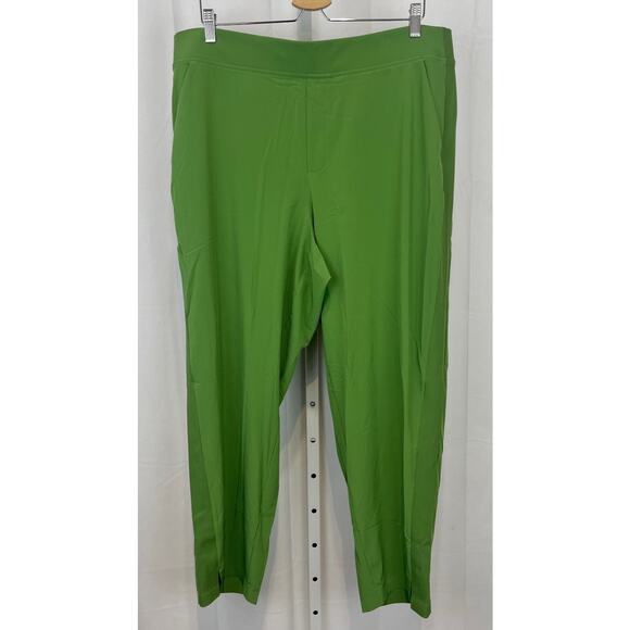 Athleta Pants - ATHLETA Brooklyn Mid Rise Ankle Pants 198671 Stretch Grass Green Size 18